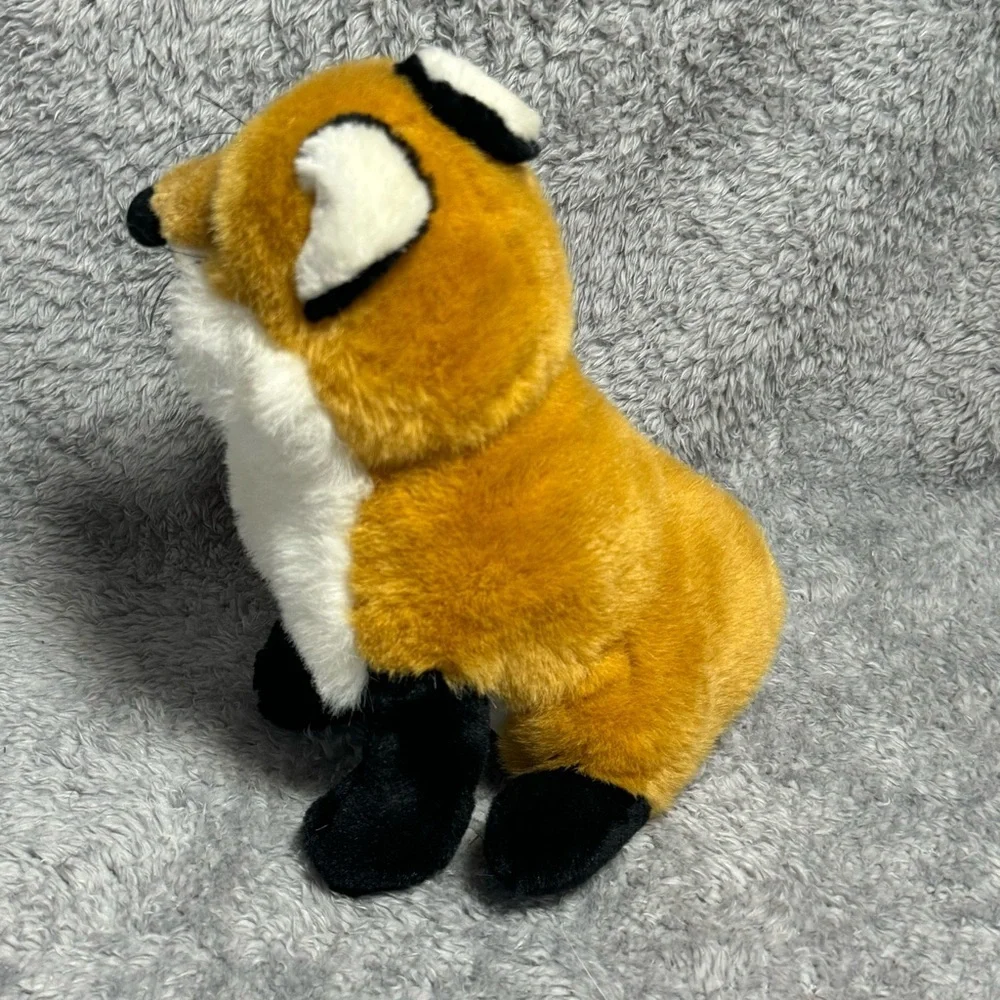 Walmart Orange Fox Plush Stuffed Animal Black Legs White Chest Soft Toy 12”